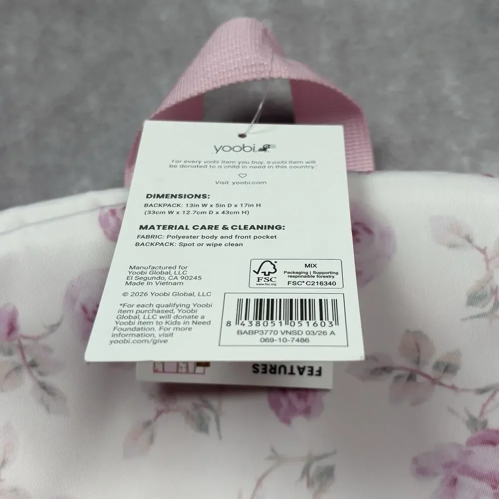 LoveShackFancy Target NWT Backpack Tote Accessory Pouch Bag Set Ribbon Rosa Pink
